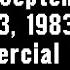 NBC September 23 1983 Commercial Break