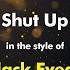 Black Eyed Peas Shut Up Karaoke Version From Zoom Karaoke