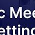 Basic Zoom Meeting Settings