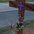Road Side Memorial Mother And Son Slain In These Woods