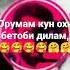 орумам Кун охи бе Тоби жилам