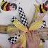 Bee Theme Short Tail Funky Bow Easy DIY Ribbon Bow For Wreaths Decor