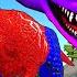 Tyrannosaurus Rex Vs SpiderMan Velociraptor Fusion Ultimate Dino Superhero Battle