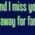 Far Away Nickelback Lyrics