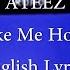 Take Me Home ATEEZ Korean Ver English Lyrics