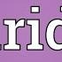 Arid Meaning