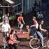 Unbelievably Busy Bicycle Crossing In Amsterdam