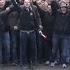 Schalke 04 Fans Marching Through Amsterdam