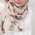 Benang Hijau Tutorial Shawl Halfmoon Lisa Printed