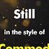 The Commodores Still Karaoke Version From Zoom Karaoke