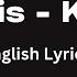 Ya Levis Katalay English Lyrics