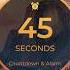 00 45s 45 Second COUNTDOWN With Tick Tock Sound Every Second And Alarm For 10s No Loop