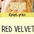 Red Velvet Somethin Kinda Crazy Eng Rom Han Picture Color Coded