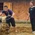 MAI Plows The Soil With A Machine To Prepare To Plant Vegetables With The Help Of Her Boyfriend