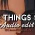 All The Things She Said Audio Edit