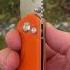 Firebird Ganzo Small Folding Pocket Knife 6 1 Inches Botton Lock D2 Steel Orange G10 Handle And Clip