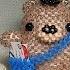 Мастер класс Мишка почтальон 2часть Амигуруми Crochet Beads Tutorial Handmade Amigurumi
