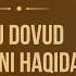 Yangi Dars Abu Dovud Sunani Sharhi 1 Dars Ustoz Abdulloh Zufar
