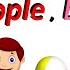A For Apple B For Ball C For Cat ABC Phonics Song With Image ABCD Alphabet Kids E Learning