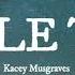 Simple Time Kacey Musgraves Lyrics