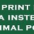 R In R Print Decimal Comma Instead Of Decimal Point