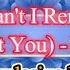 Why Can T I Remember To Forget You Samantha Jones Male Version