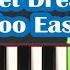 Sweet Dreams Are Made Of This By Eurythmics Right Hand Slow Very Easy Piano Tutorial