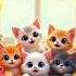 5 Cutest Kittens In A Basket Learn To Count With Kitties Childrenssong NurseryRhymes