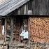 Life In The Mountains In A House Without Light Of An Elderly Woman Far From Civilization