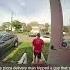 Pizza Delivery Man Trips Person Running From Cops
