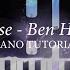 Ben Howard Promise Piano Tutorial