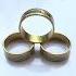 Golden Aura Faux Gold Ring With Diamond Style Accent