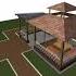 Sketch Of A Gazebo Shorts Беседка Archstudio дом стройка музыка Dj Remix