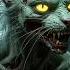Terrifying Zombie Cat Horror Creature Animation Under The Full Moon