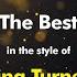 Tina Turner The Best Simply The Best Karaoke Version From Zoom Karaoke