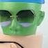 Jelimate Colorful Male Mannequin Head Stand Men Sunglasses Display Stand Sunglasses Display Head