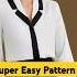 Stylish Shawl Collar Shirt Easy DIY Pattern Sewing