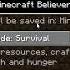 Minecraft But I HAVE To Sing BELIEVER Shorts
