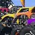 Monster Truck Mass Battle From Tiny To Giant Beamng Drive