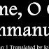 O Come O Come Emmanuel Advent Choir With Lyrics Traditional Christian Hymn Sunday 7pm Choir