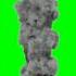 Narrow Smoke Effect Green Screen