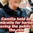 Camilla Held An Umbrella For Herself Leaving The Public In The Rain Diana Camilla Royal