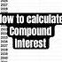 How To Calculate Compound Interest Finance Money