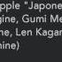 Bad Apple Japones Meiko Luka Merugine Gumi Megpoid Miku Hatsune Len Kagamine Kaito Shion Rin