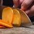 Cutting A Super Hard Persimmon With The Rui Hand Forged Santoku Fyp Knife Knifesharpening Ray