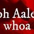 Snoh Aalegra Whoa Lyrics