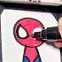 ASMR Drawing SpiderMan Sprunki In 40Sec
