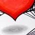3D Heart Drawing Floating Love Cool Trick Art Spiral Line Illusion