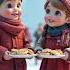 Russia Maslenitsa Блины на завтрак сладкий чай