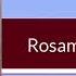 Rosamma Punnoose